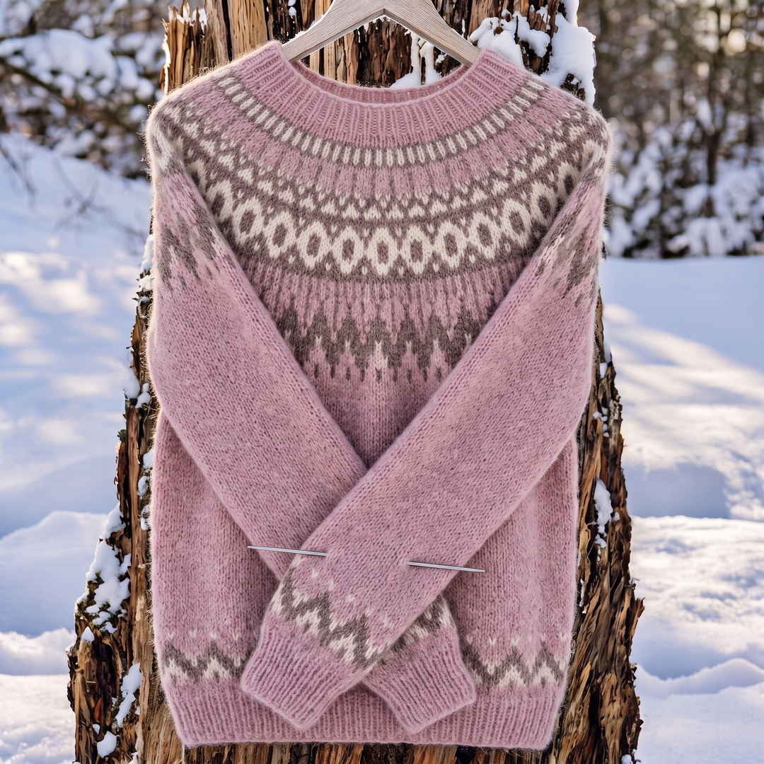 Camilla | Merinowollpullover mit nordischem Muster