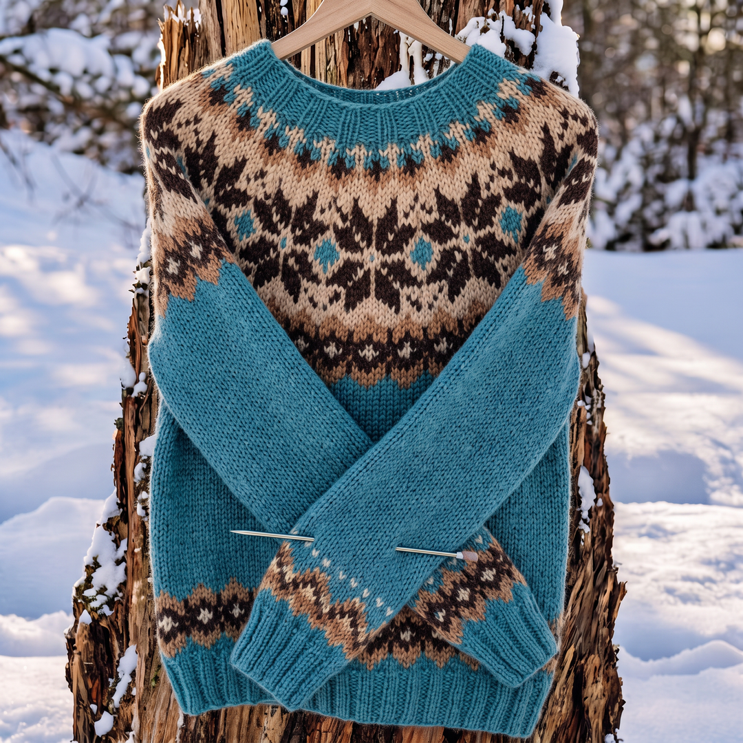 Caterina | Merinowollpullover mit nordischem Muster