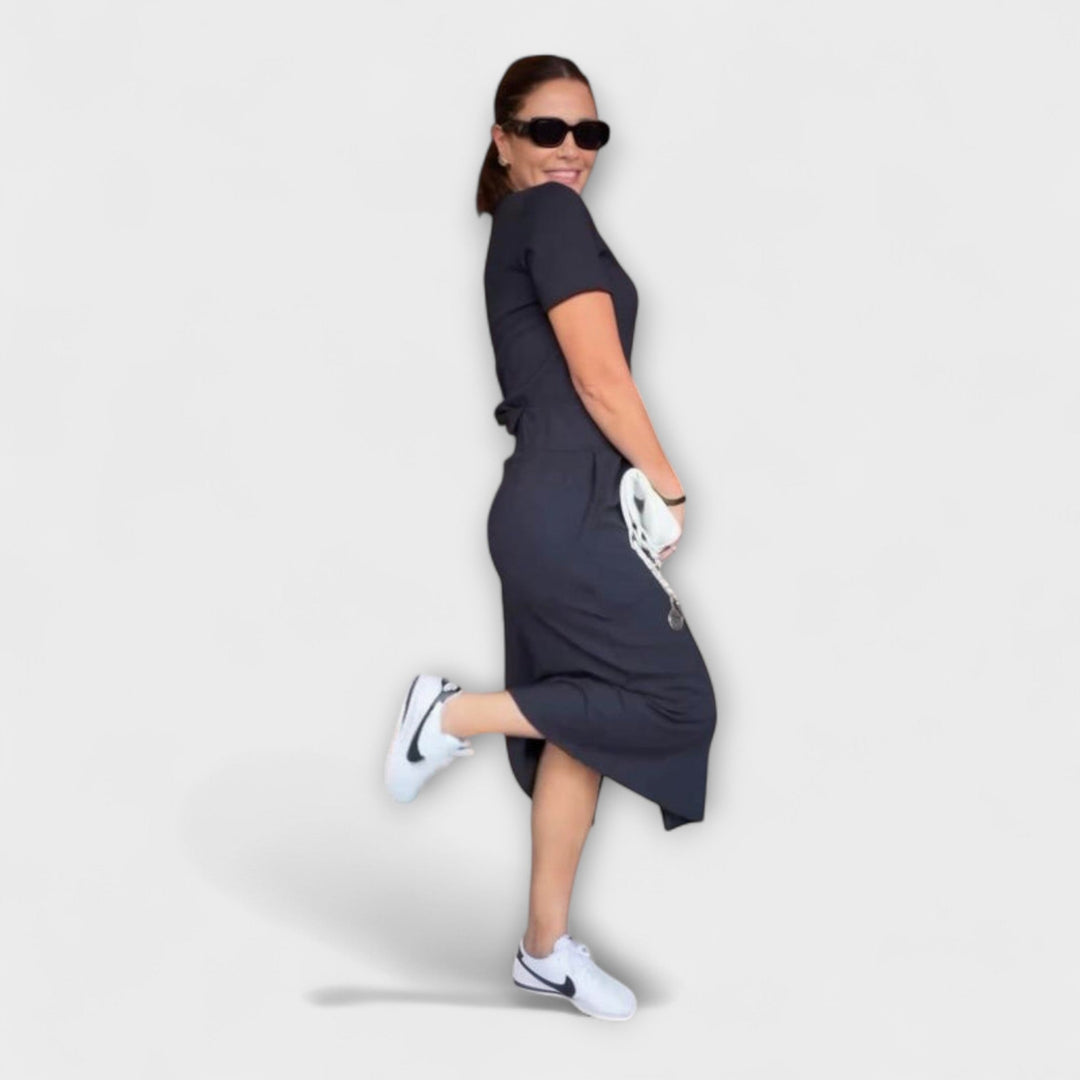 Danielle - Elegantes V-Ausschnitt Top mit Rock